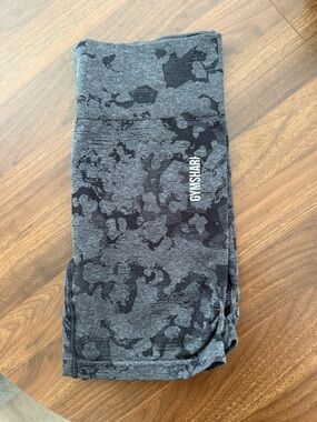 Gymshark OG adapt Black and Gray Camo Seamless shorts
